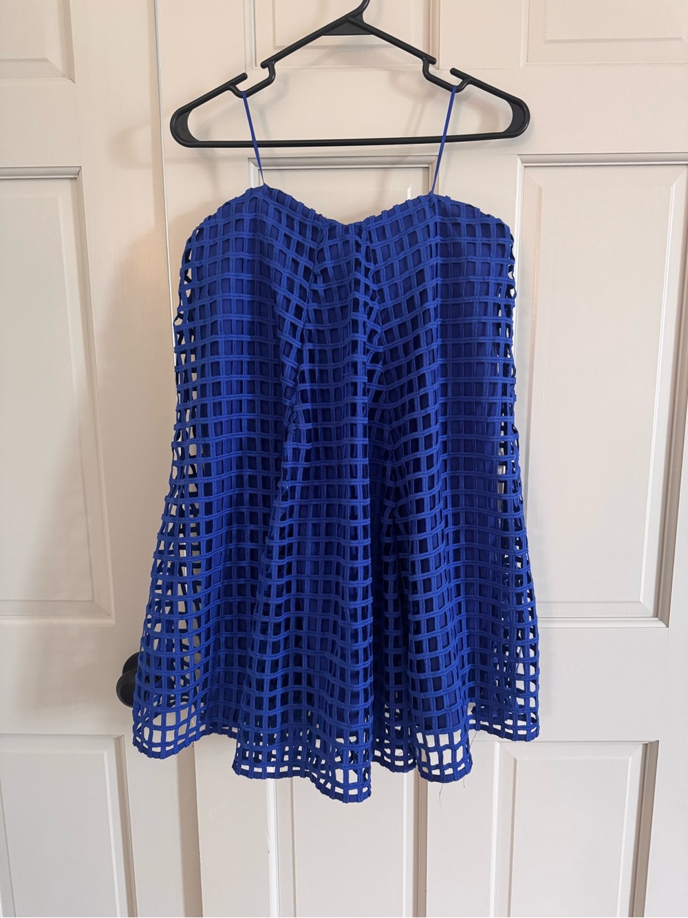 StyleStalker Piano Strapless Dress Cobalt M